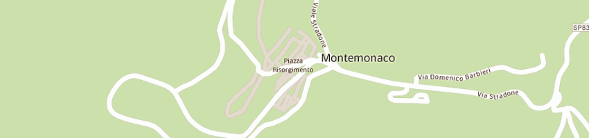 Mappa della impresa fratini srl a MONTEMONACO