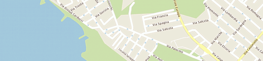 Mappa della impresa affittacamere casa margherita di riva lucia a FOLLONICA