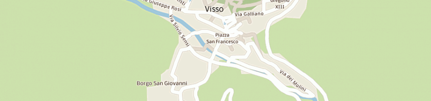 Mappa della impresa ristorante pizzeria la filanda snc a VISSO