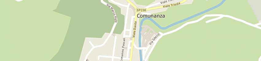 Mappa della impresa farmacia dott strada mauro a COMUNANZA
