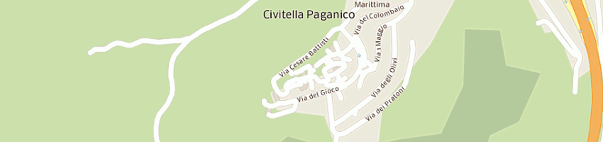Mappa della impresa locanda nel cassero a CIVITELLA PAGANICO