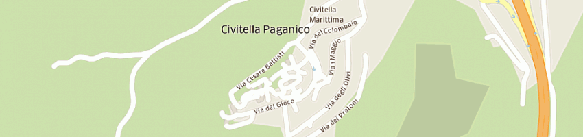 Mappa della impresa poste italiane spa a CIVITELLA PAGANICO