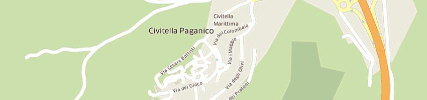 Mappa della impresa associazione pro-loco casale-casenovole a CIVITELLA PAGANICO