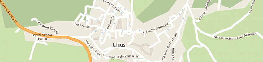 Mappa della impresa avisavis sezione comunale di chiusi a CHIUSI