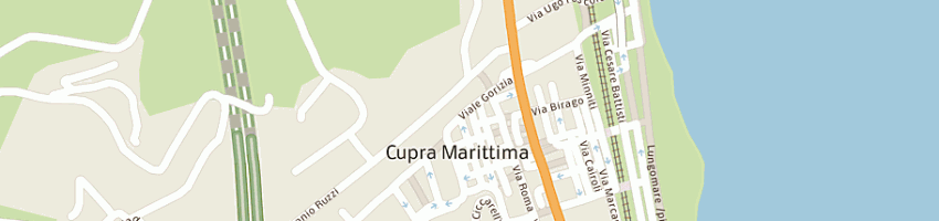 Mappa della impresa gastronomica cuprense di di giacomo francesca a CUPRA MARITTIMA