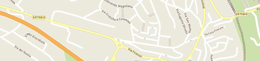 Mappa della impresa albergo nyer's snc di luca e stefano caligiana a PERUGIA