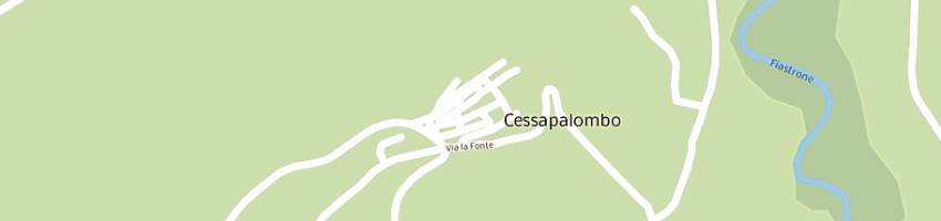 Mappa della impresa bar trattoria la fonte a CESSAPALOMBO