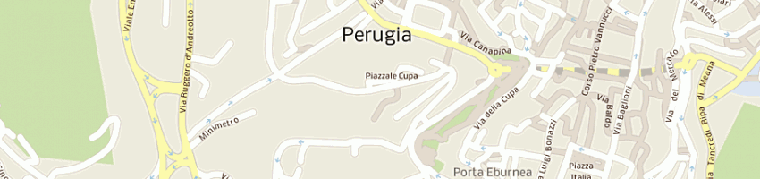 Mappa della impresa bar bagnetti di bagnetti roberto a PERUGIA