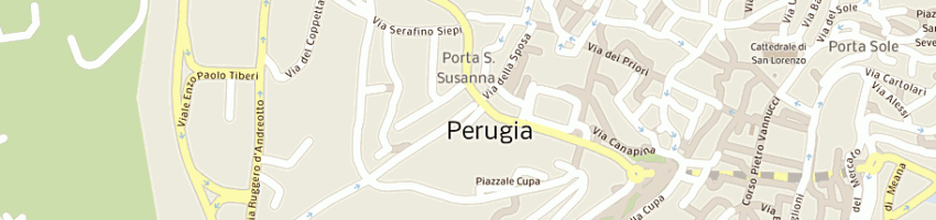 Mappa della impresa spazio bianco a PERUGIA