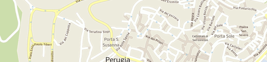 Mappa della impresa eredi riccardo rossi sdf a PERUGIA
