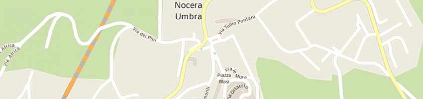 Mappa della impresa gallinella maurizio a NOCERA UMBRA