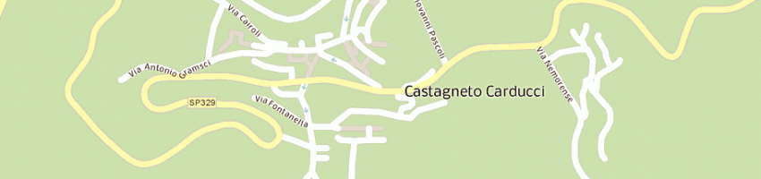 Mappa della impresa porciani clara a CASTAGNETO CARDUCCI