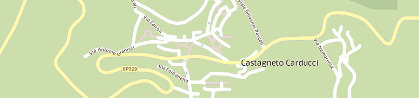 Mappa della impresa parrucchiera-riflessi di pantani serena a CASTAGNETO CARDUCCI