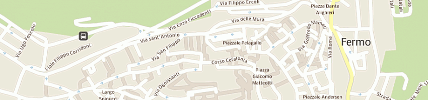 Mappa della impresa centro storico immobiliare a FERMO