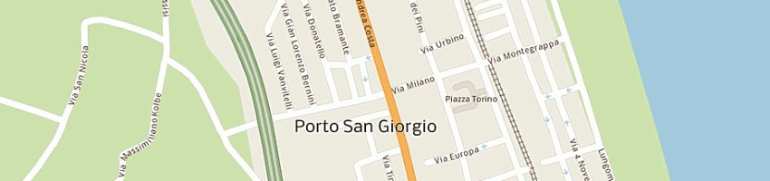 Mappa della impresa polliceverde di serroni g a PORTO SAN GIORGIO