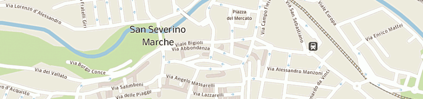 Mappa della impresa sciapichetti benedetto a SAN SEVERINO MARCHE