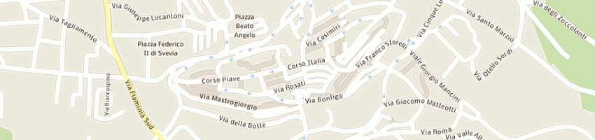 Mappa della impresa molini popolari riuniti ellera umbertide soc coop arl a GUALDO TADINO