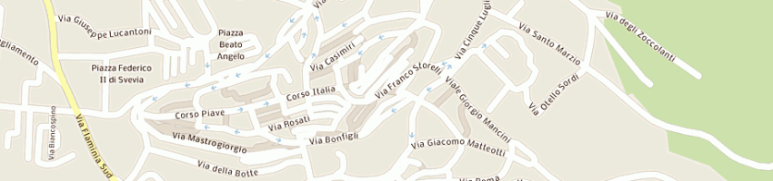 Mappa della impresa griffe snc di bellucci liliana e rondelli vania a GUALDO TADINO