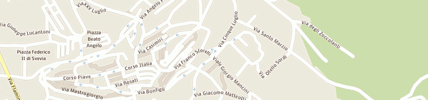 Mappa della impresa storelli carlo a GUALDO TADINO