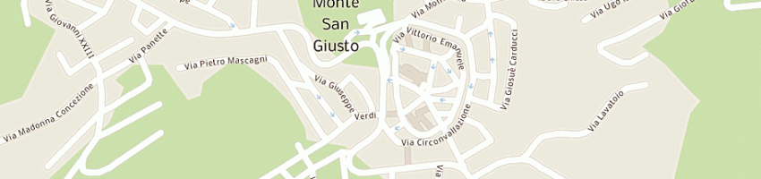 Mappa della impresa ristorante pizzeria nicoli' di nicoli' r e c snc a MONTE SAN GIUSTO