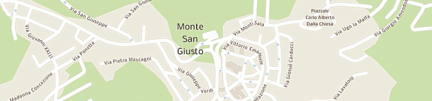 Mappa della impresa carabinieri a MONTE SAN GIUSTO