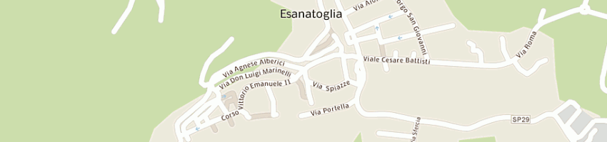 Mappa della impresa municipio a ESANATOGLIA