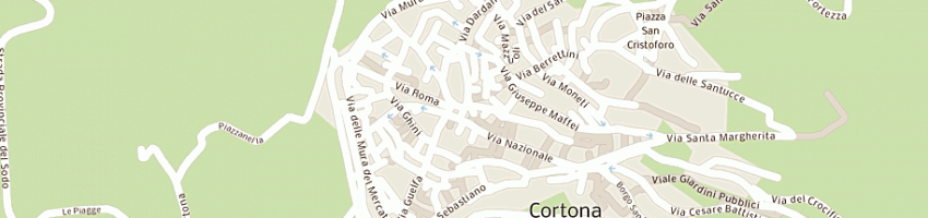 Mappa della impresa agenzia immobiliare intermedia a CORTONA