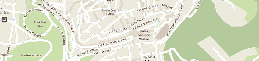 Mappa della impresa bar alcatraz di romano vincenzo paolo e c sas in sigla  bar alcatraz a MACERATA