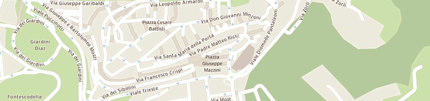 Mappa della impresa pizzeria scalette a MACERATA