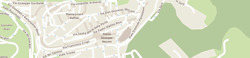 Mappa della impresa ristorante pizzeria il sorriso a MACERATA