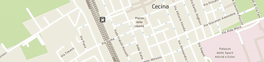 Mappa della impresa autoscuola lomi oreste a LIVORNO
