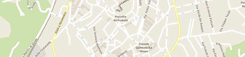 Mappa della impresa poste italiane spa a FABRIANO