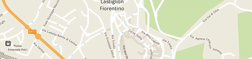 Mappa della impresa cartolibreria nocentini snc a CASTIGLION FIORENTINO