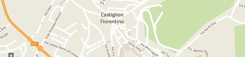 Mappa della impresa ristorante bj muzzicone a CASTIGLION FIORENTINO