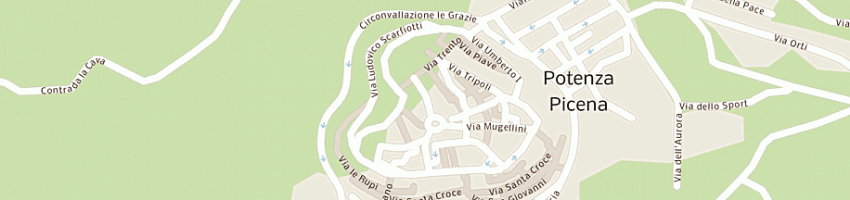 Mappa della impresa istituto di estetica e profumeria make up gabriella (snc) a POTENZA PICENA