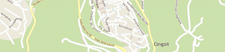 Mappa della impresa municipio a CINGOLI