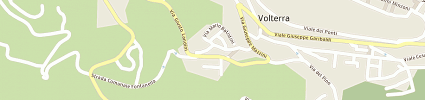 Mappa della impresa associazione sportiva villaggio giardino a VOLTERRA
