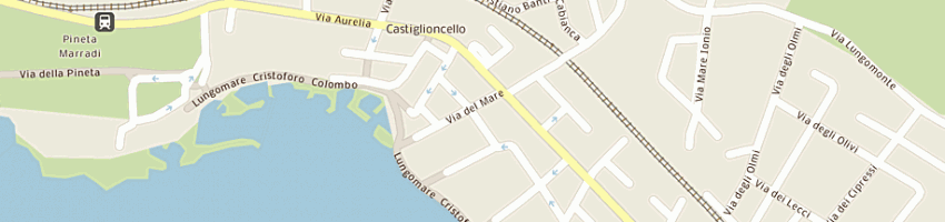 Mappa della impresa hotel elly mar di campodonico gabriella a ROSIGNANO MARITTIMO