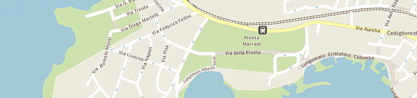 Mappa della impresa comando stazione carabinieri castiglionello a ROSIGNANO MARITTIMO