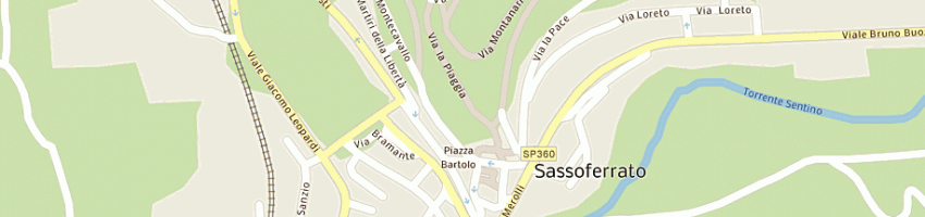 Mappa della impresa poste italiane spa a SASSOFERRATO
