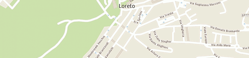 Mappa della impresa staffolani ferdinando a LORETO