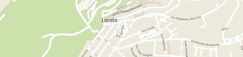 Mappa della impresa parrucchieria chantal di a galluccio e a gambini snc a LORETO