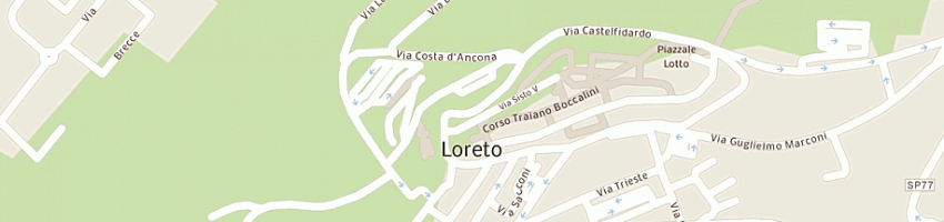 Mappa della impresa delegazione pontificia per il santuario della santa casa di loreto a LORETO