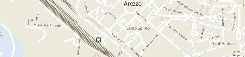 Mappa della impresa banca intesa spa a AREZZO