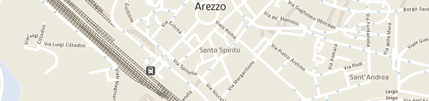 Mappa della impresa senesi e martini assicurazioni snc a AREZZO