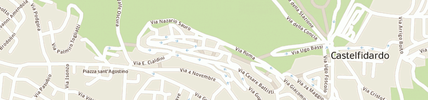Mappa della impresa farmacia comunale centro srl a CASTELFIDARDO