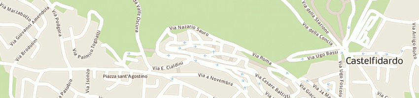Mappa della impresa profumeria azzurra di bonfiglio barbara a CASTELFIDARDO
