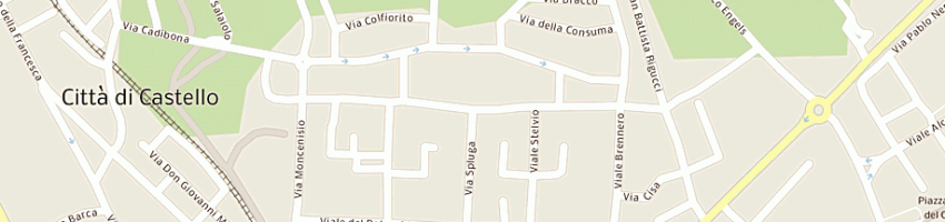 Mappa della impresa cts centro turistico studentesco e giovanile a CITTA DI CASTELLO