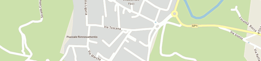 Mappa della impresa fandango srl a POGGIBONSI