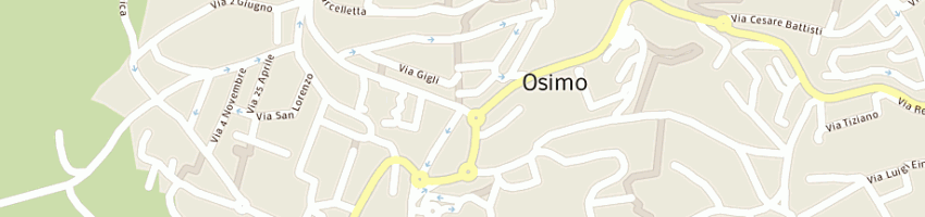 Mappa della impresa bar pizzeria l'angelo azzurro snc a OSIMO